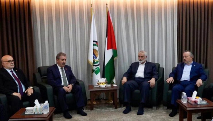 Destici’den Hamas lideri Heniyye’ye taziye ziyareti